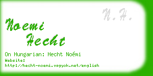noemi hecht business card
